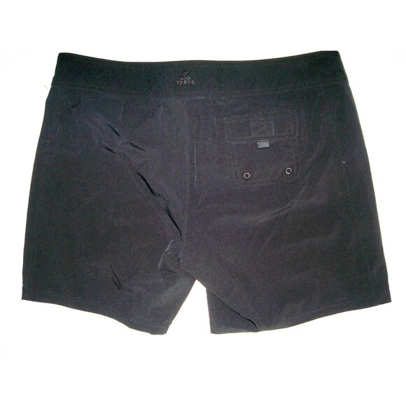 Womens M PrAna New NWT Elaine Board Hike Shorts Pockets Trail Recycled Black UPF